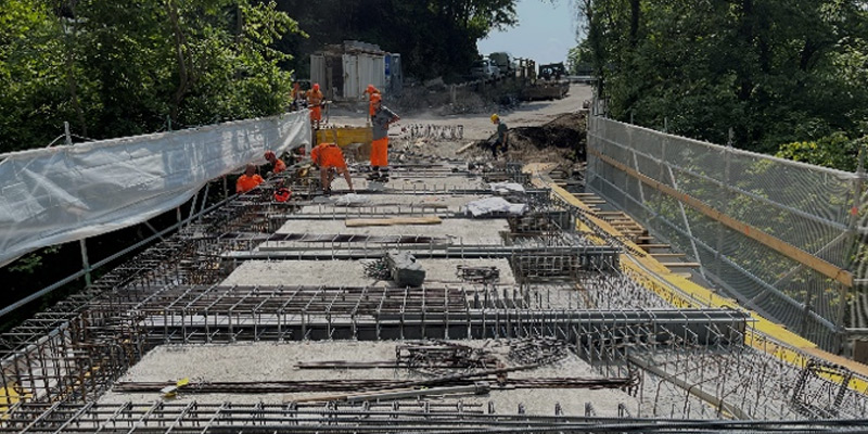 deguamento e messa in sicurezza strutturale ponte Arogno