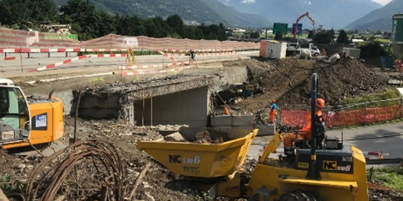 Risanamento pavimentazione e rifacimento uscita Bellinzona sud